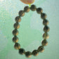 11MM Natural Cintamani Saffordite Tektite Bracelet, wishing stone, Saffordite Tektites, Arizona Tektitest polished round bead bracelet