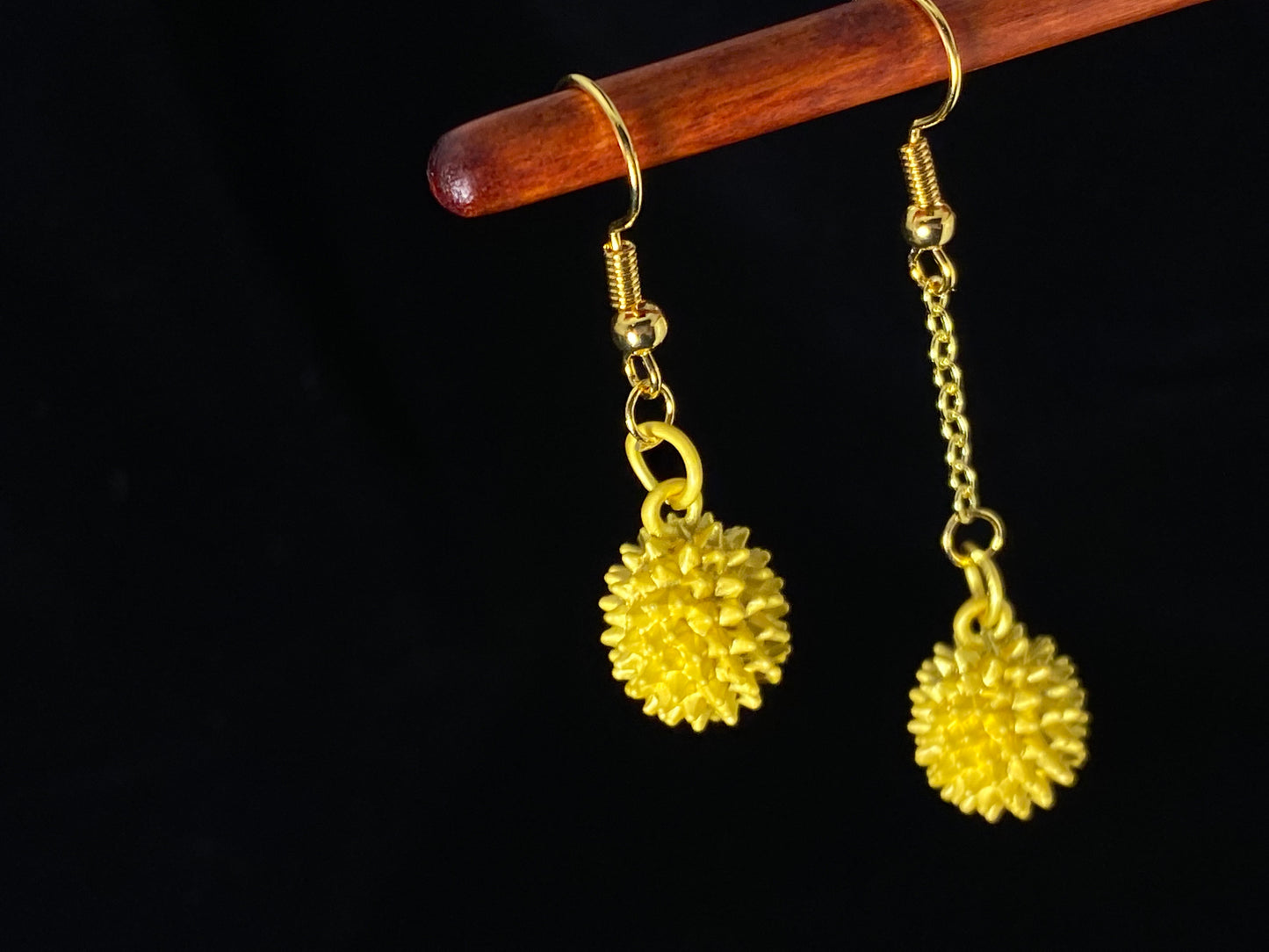 handmade only for you durian 14k gold filled earring