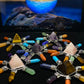 Energy Generator with seven kind Quartz, Tiger eye,Turquoise,Amethyst gemstone Orgonite  Pyramid Reiki Chakra Healing Gift,EMF Protection