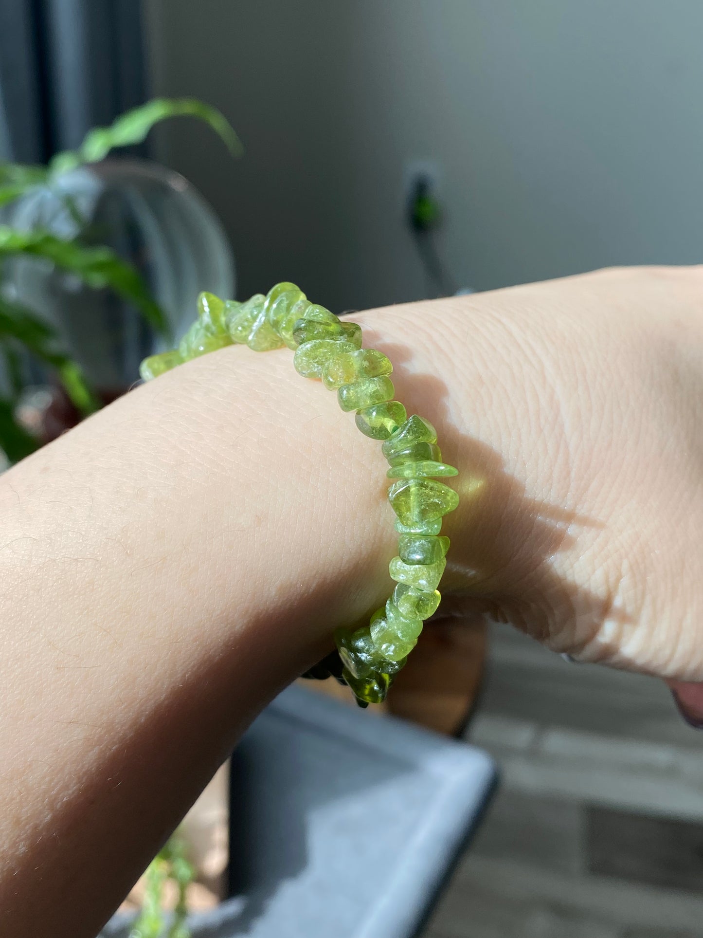 Natural Raw Rock Green Tsavorite irregular shape Gemstone Garnet Beaded Bracelet Necklace,gift for her,gift for him