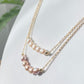 Dainty Pearl Necklace,Pearl Bead Necklace,oval-shaped Freshwater Pearls smile line  Necklace,Bridesmaids Gifts ,gift for her