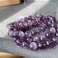 AAAAA grade cat eyes luxury purple Lepidolite,woman bracelet, nature smoothy round gemstone bead bracelet