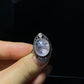 Love in PinK Natural Rose Quart Crystal setting on Sterling silver vintage ring