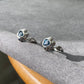 Natural High Clear Grade Heart Shape Blue Topaz Cat paw sterling silver open Ring, Adjustable Ring