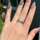 Certificated 1.0 ct. Moissanite Lozenge Sterling silver everyday ring wedding ring  with box
