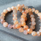 Rare High Grade Natural Sakura Agate,Cherry Blossom Flower Agate Round Bead  bracelet,Valentine's Day Gift
