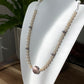 Almost Round Natural Pearls with Black mother of pearls Vintage Multiple Use Choker Necklace