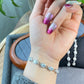 Certificated 0.5ct  Moissanite chain Sterling silver bracelet,wedding chain bracelet, gift for her