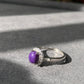 Natural South Africa Purple  Pink Sugilite Sterling Silver Adjustable Ring，Gift for her, Bridesmaid Gifts