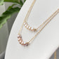 Dainty Pearl Necklace,Pearl Bead Necklace,oval-shaped Freshwater Pearls smile line  Necklace,Bridesmaids Gifts ,gift for her