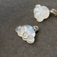 Sri Lanka Natural Moonstone blue Fire illuminate Labradorite Cat Paw Sterling silver pendant with leather necklace