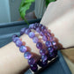 AAAAA grade cat eyes luxury purple Lepidolite,woman bracelet, nature smoothy round gemstone bead bracelet