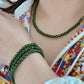 AAAAA Rare Genuine Natural High grade clear Green Diopside Chrome pefect round bead bracelet