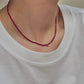 2mm+ $20 for 2 Natural Faceted gemstone,Moonstone,strawberry Quartz,Garnet,sunstone,Peridot,Tourmaline,Fluorite，Blue Apatite，Morganite Double Wrap Bracelet, Chocker Necklace