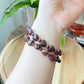 Natural Red Copper Rutilated Quartz Full of rutilated heart shape bead bracelet 12mm