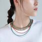 2mm+ $20 for 2 Natural Faceted gemstone,Moonstone,strawberry Quartz,Garnet,sunstone,Peridot,Tourmaline,Fluorite，Blue Apatite，Morganite Double Wrap Bracelet, Chocker Necklace