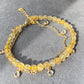 wealthy and Protect Natural Gold Titanium crystal,Golden Rutilated Quartz, 14K gold filled zircon crystal double wrap Bracelet, Valentine's gift
